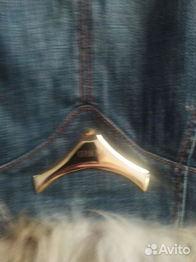 Джинсовая куртка с мехом Gizia