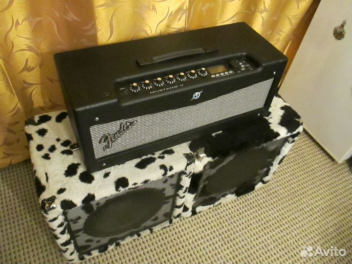Усилитель Fender Mustang V + Yerasov bull 112L (2)