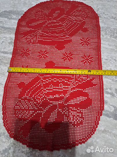 Салфетка интерьерная вязаная