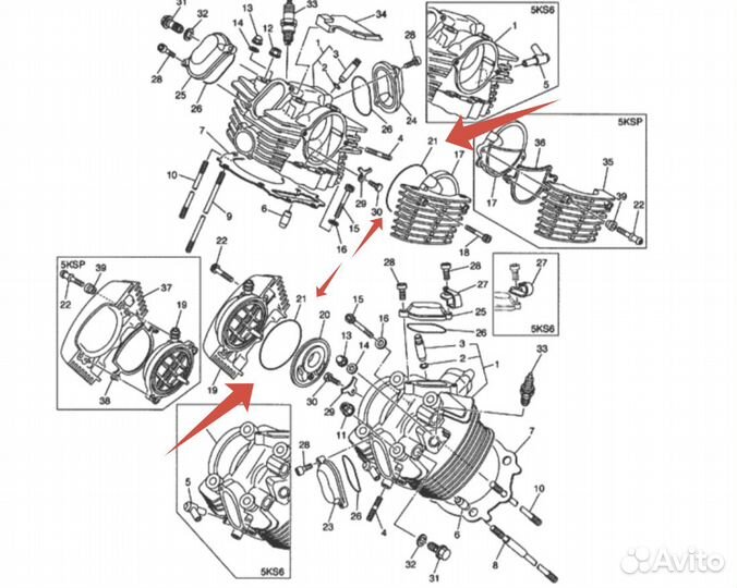 Кольцо уплотнительное O-ring Yamaha 93210-92448