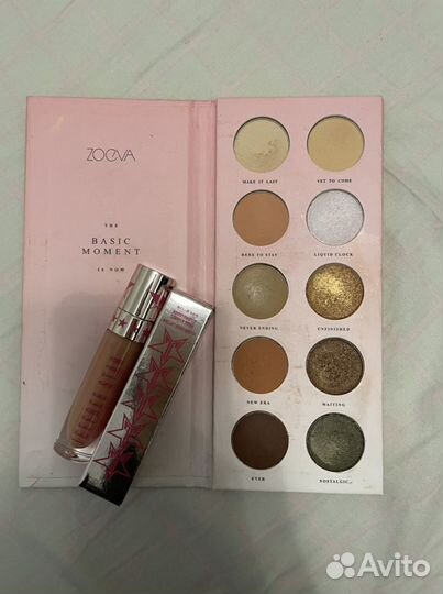 Палитра теней и помада