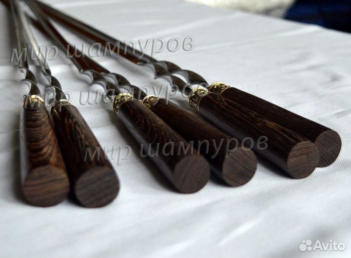 Набор шампуров «Отдых венге» 6шт в чехле