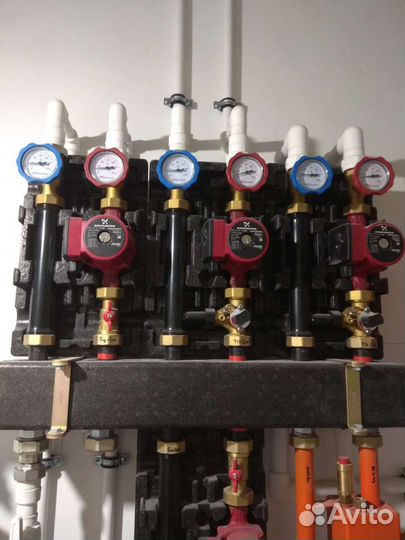 Монтаж отопления/теплый пол