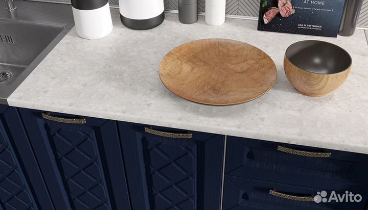 Кухня Агава Белая/Сапфир 2метра