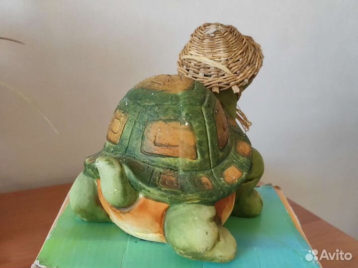 Черепашка садовая фигурка