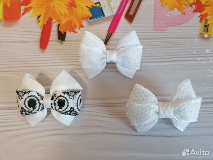 Бантики для волос ручной работы