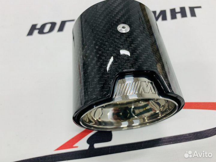 Насадка одинарная BMW M-Perfomance карбон 64 мм