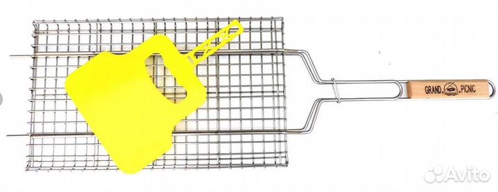 Шпс201 Решетка нерж. для стейка малая 260*460*20мм