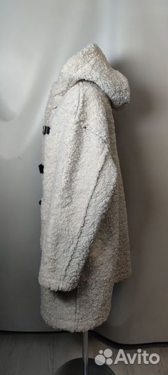 Новое женское шерстяное пальто средней длины 44р
