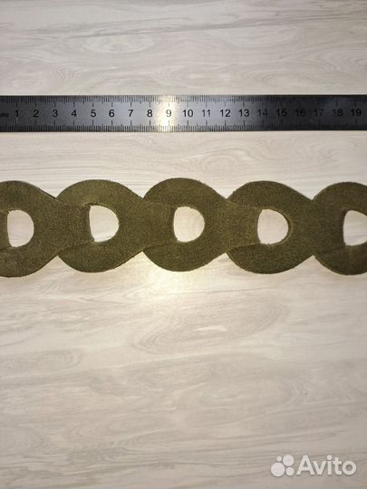 Пояс ремень из натуральной замши