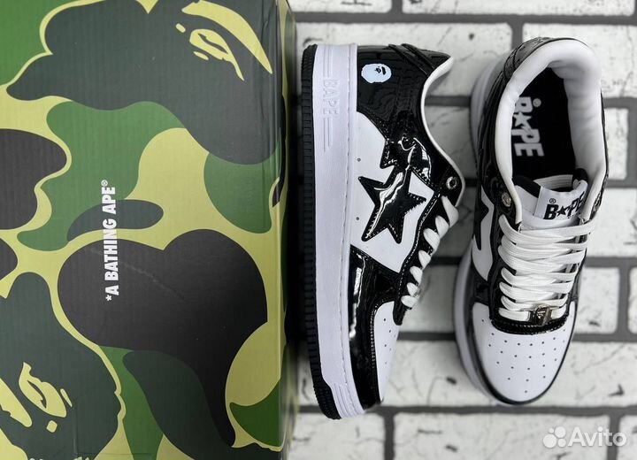 Кроссовки Bape Sta Air Force 1 Black White (36-45)