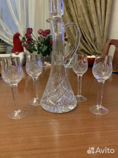 Хрустальный набор для спиртного