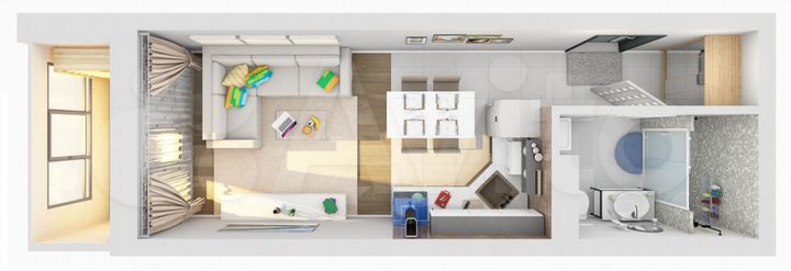 Квартира-студия, 27,5 м², 13/25 эт.