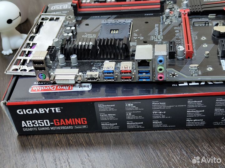 Материнская плата gigabyte GA AB350 gaming AM4