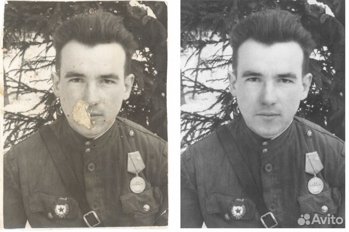 Реставрация ретушь восстановление фотографий фото