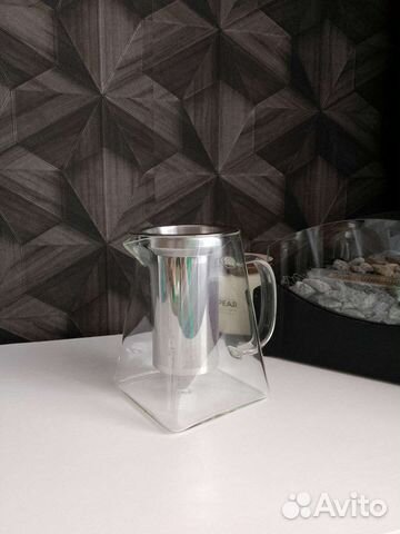 Чайник заварочный стеклянный с ситечком