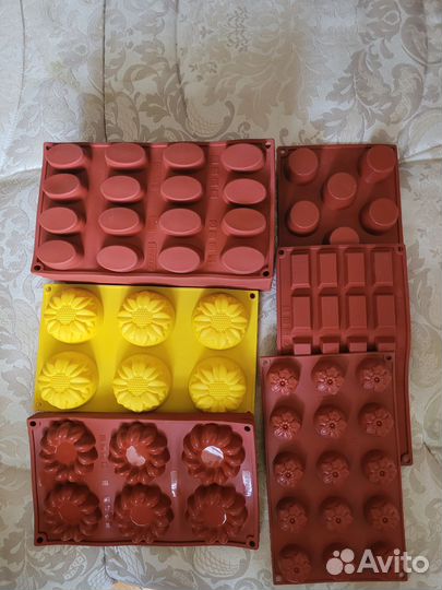 Силиконовые формы для выпечки мыла