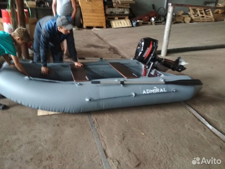 Лодка адмирал с матором ханкай