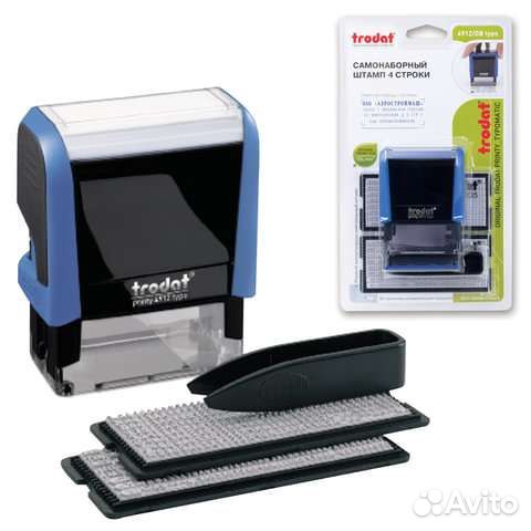 Штамп самонаборный 4 стр. Trodat 4912/DB