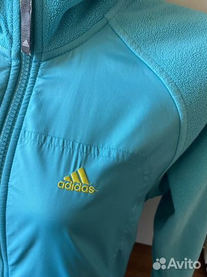 Флисовая худи оригтнал адидас S