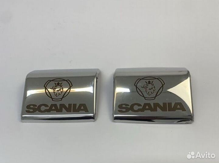 Накладка inox scania (накладка держателя крыла )