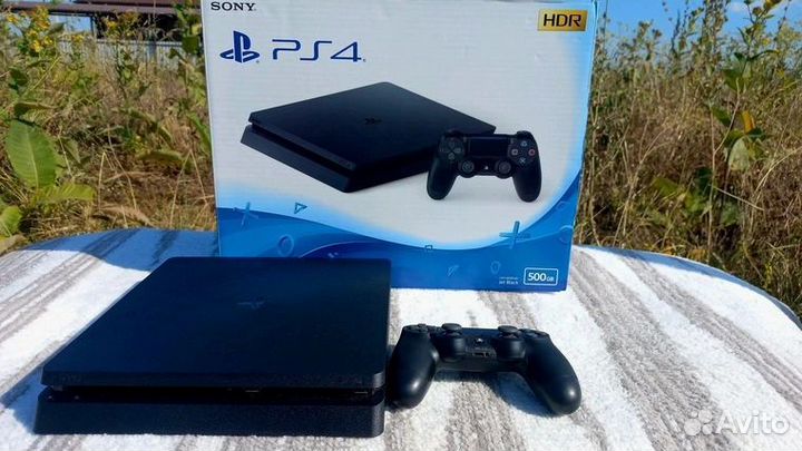 Sony PS4 slim+3 диска+гарантия