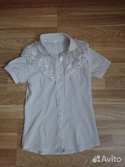 Школьная форма+блузки и спортивный костюм 140