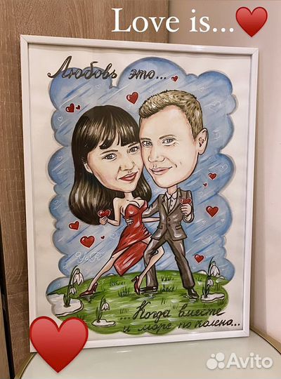 Шарж по фото (акварель)