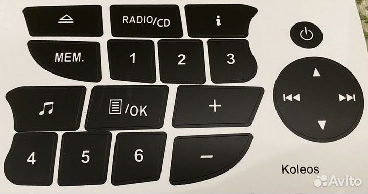 Кнопка кнопки магнитолы Renault megane 3