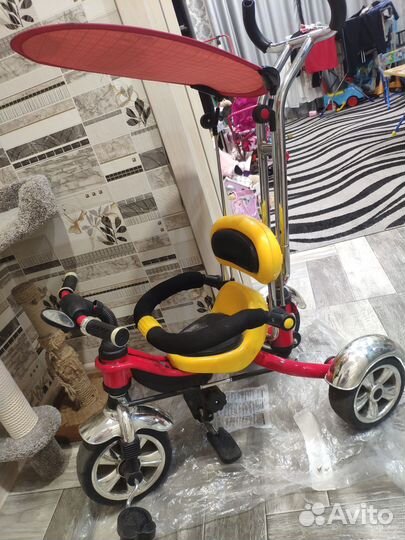 Велосипед детский с ручкой