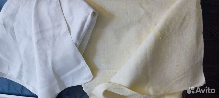 Льняная скатерть, пальто, куртка, блузки