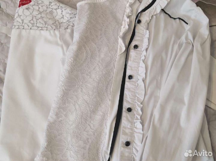 Рубашка школьная для девочки 128