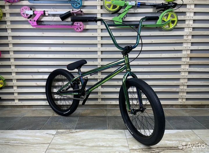 Новый трюковой велосипед Зеленый