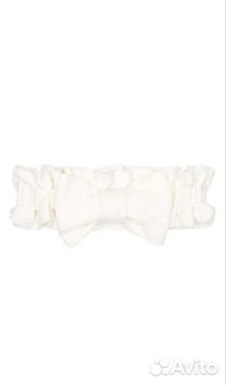 Бант вязаный на выписку