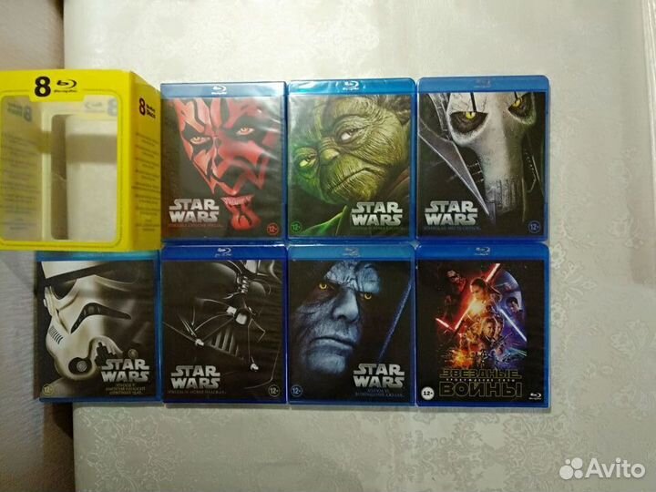 8 BLU-RAY звездные войны Star Wars: Episode 1-7