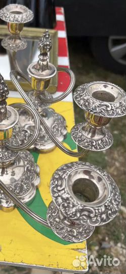 Антик. Винтаж. Подсвечник 2 штуки винтажный