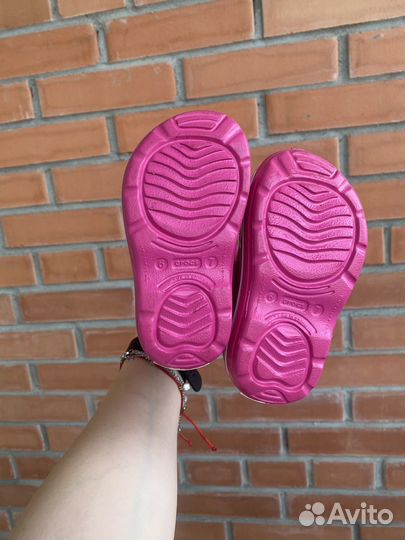 Детские резиновые сапоги crocs