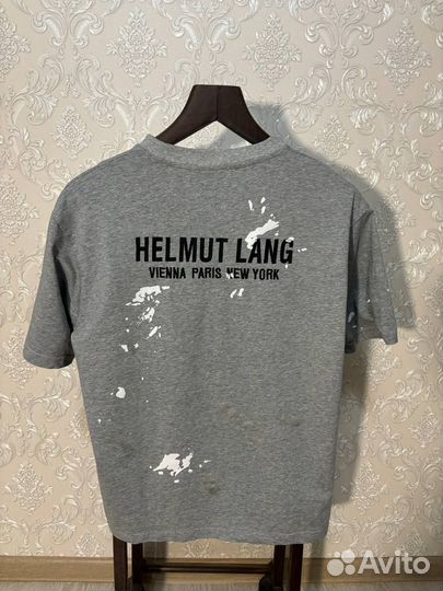 Helmut Lang Paint Splatter Футболка Оригинал