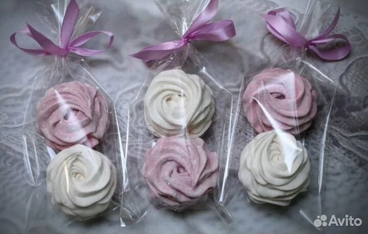 Букет из зефира, цветы из зефира, зефир