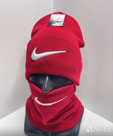 Шапка + снуд (шарф) Nike осень зима