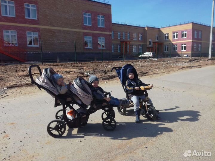 Коляска для двойни bebetto 42