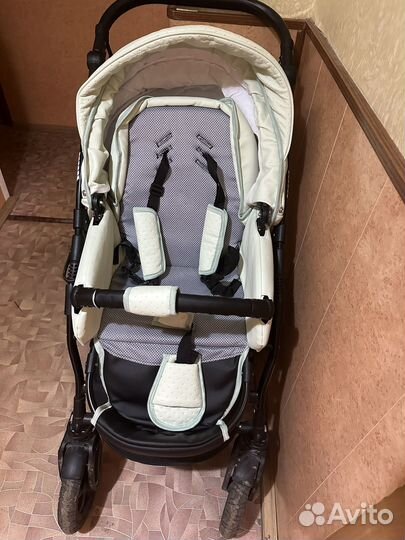 Коляска 2 в 1 indigo эко кожа