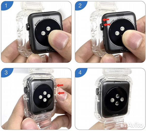 Силиконовый браслет для Apple Watch