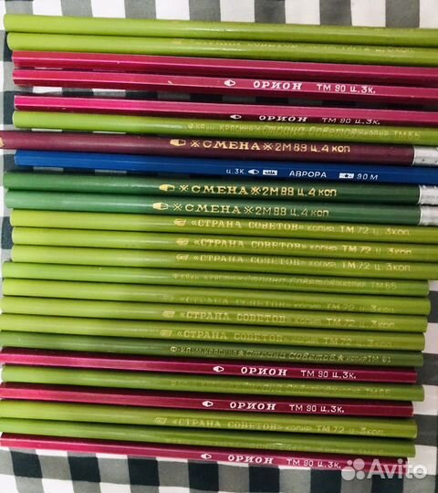 Коллекция простых карандашей СССР