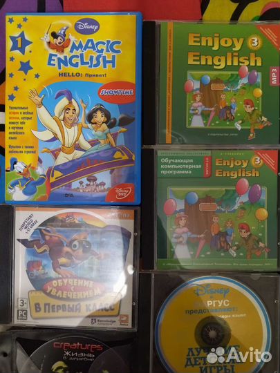 Компьютерные диски с детскими играми и обучением