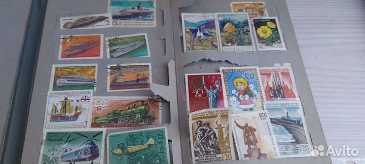 Марки не гашеные и гашеные