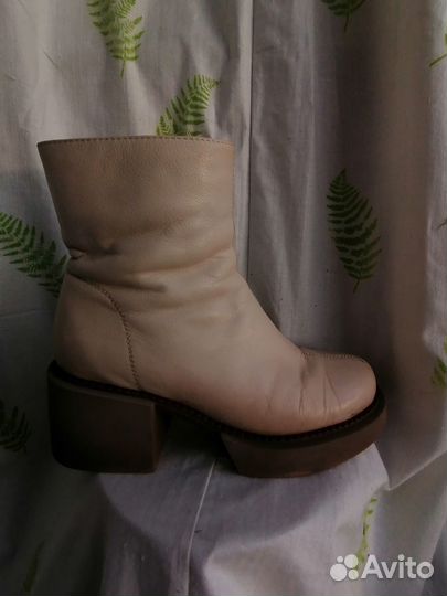 Кожаные женские сапоги 38 р