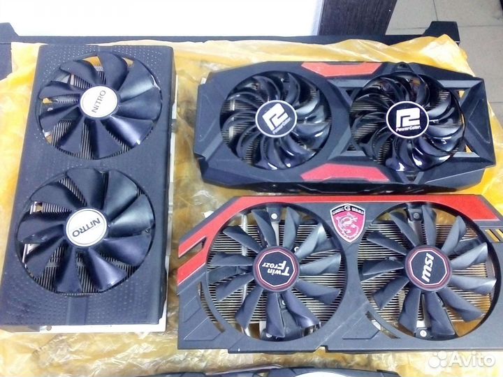 Охлаждения для видеокарт his,nitro sapphire,msi