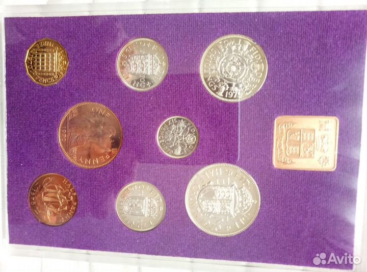 Набор монет Великобритании 1970 года