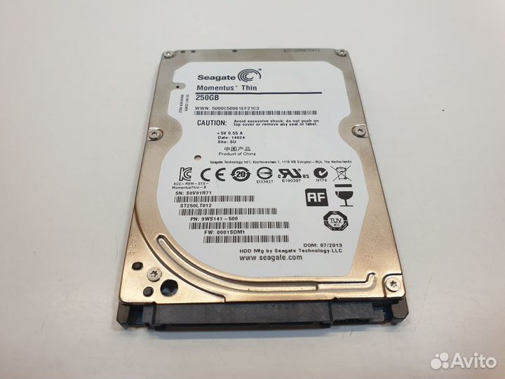 Жесткий диск 250 gb 2.5 для ноутбука, без ошибок